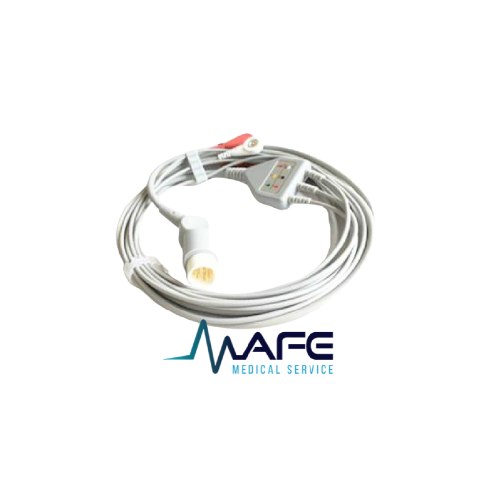 MC001-3AS. Cable ECG de una pieza 3 derivaciones compatible con Philips