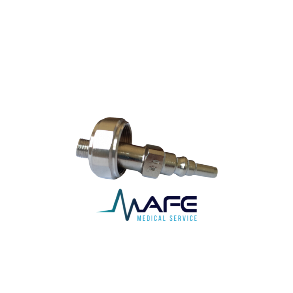 LS-0010N8. Conexión Enchufe Rapido Aga/Aramed a NPT 1/8 de O2