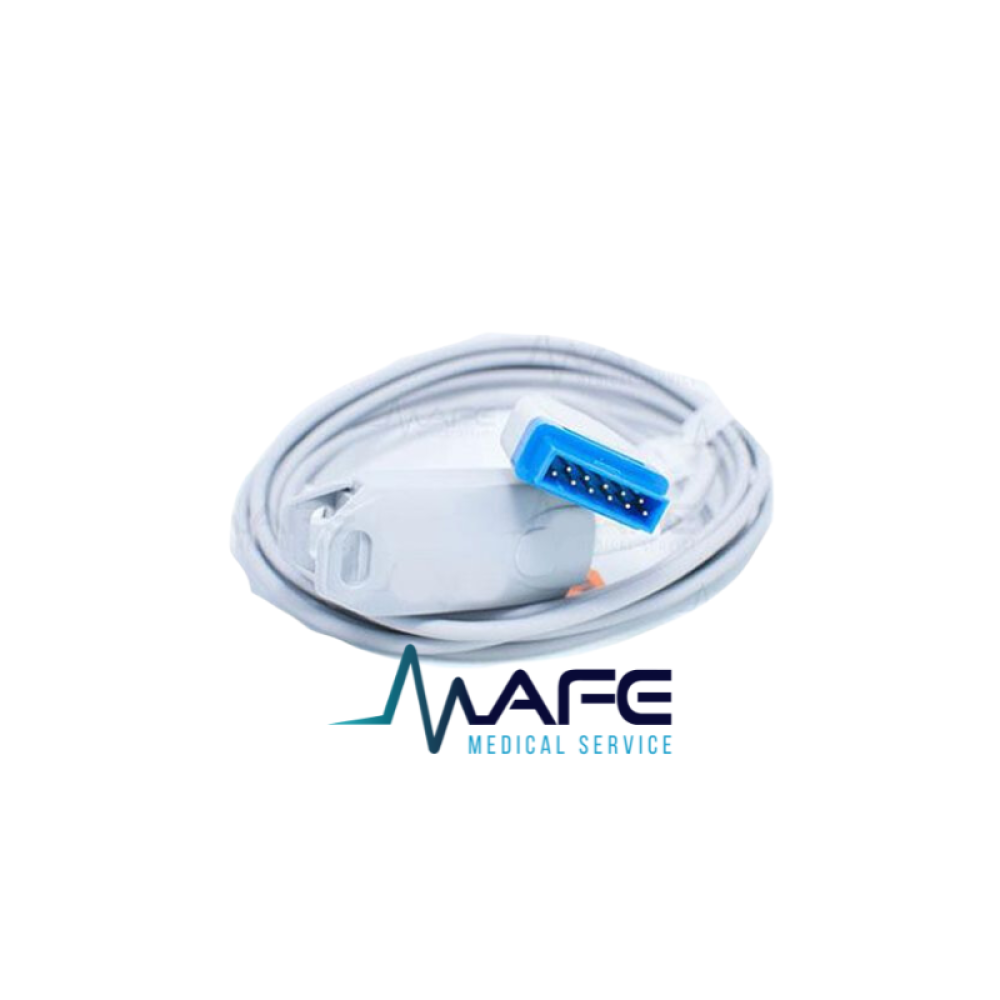 AF056. Sensor para Datex /GE Tecnología Oximax Adulto Conector Rectangular 11 Pines Dos Muescas Lado Opuesto