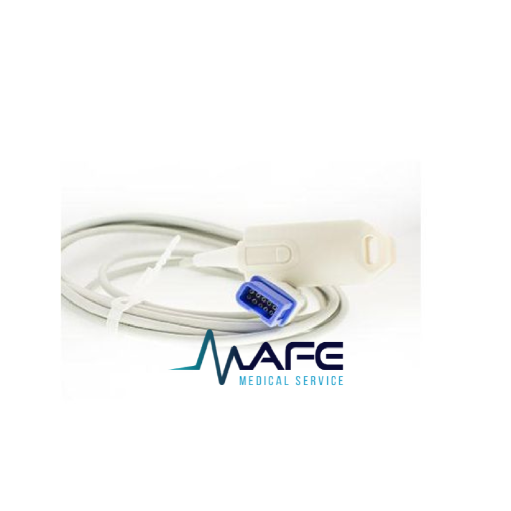 U411-74. Sensor para Spacelabs Adulto Conector Rectangular 10 Pines Hembra Una Guía