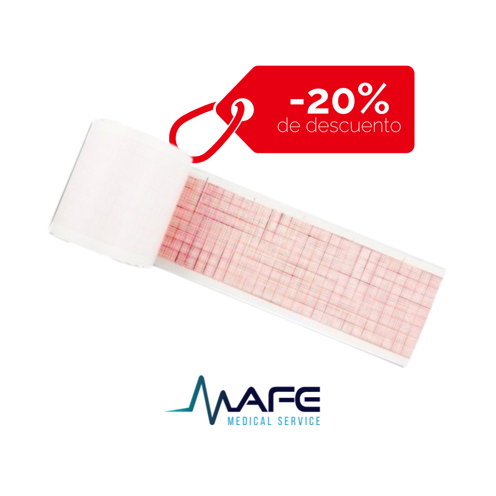 1005003503014. Papel Grafica Roja Rollo 50mm