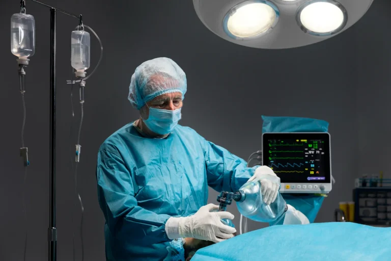 Uso de flujómetro en una máquina de anestesia