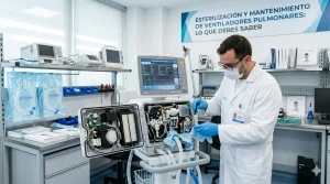 Esterilización y mantenimiento de ventiladores pulmonares