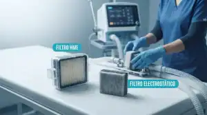 Filtros para ventiladores pulmonares
